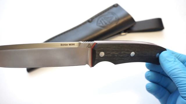 Нож "Акула" из стали Bohler M390 смотреть онлайн