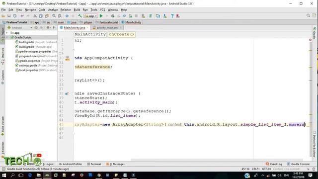 Firebase Realtime Database Tutorial for Android -Retrieving Data list | Tamil Part 02 смотреть онлайн