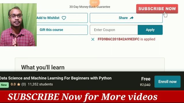 DATA SCIENCE free course || JAVA || EXCEL & More 5 Udemy courses free of cost with certificate смотреть онлайн