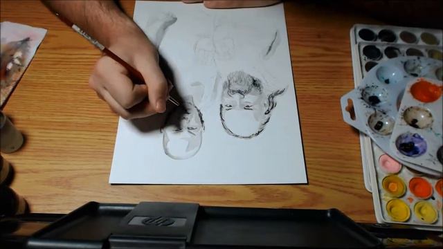 Nor Cal Wrestling Honor Society Sir Samurai & Drake Frost (speed painting) смотреть онлайн