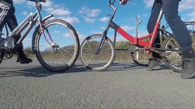 КАК СДЕЛАТЬ ВЕЛОСИПЕД С КОЛЯСКОЙ? Первый выезд | 2 часть смотреть онлайн