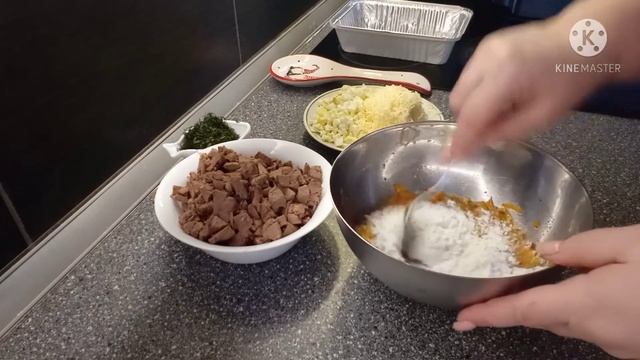 Запеканка из куриной печени. смотреть онлайн