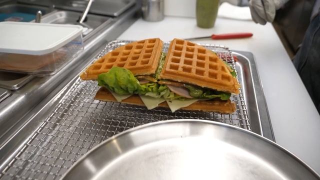 Premium Handmade High Quality Waffle, Green Egg Waffle, Avocado Waffle - Korean Street Food