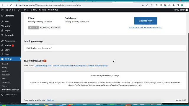 How to take website backup using Updraft Wordpress plugin смотреть онлайн
