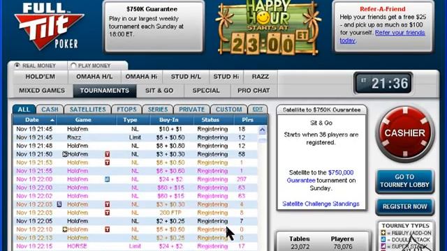 Full Tilt Poker Review - Lobby and Table Walkthrough смотреть онлайн
