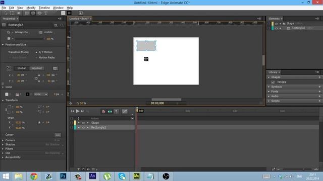 Обзор интерфейса Adobe Еdge Animate CC смотреть онлайн