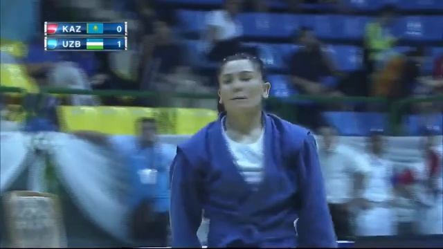 SAMBO. Asian Championships 2017. GULOVA (UZB) vs ZHYLKYBAYEVA (KAZ). Women 48 kg смотреть онлайн