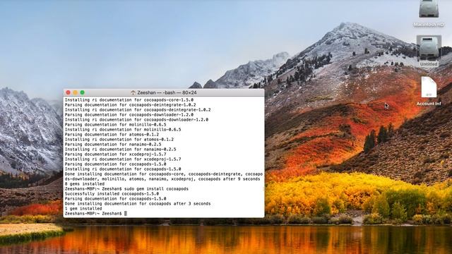Cocoa Pods How to Install and SetUp CocoaPods In IOS Xcode 9 3 and Swift 4 1 part 2 смотреть онлайн