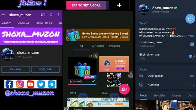 musiqa eshitib pul ishlash , PUBG tekin uc, free fire tekin almaz, pul ishlash, #pulishlash смотреть онлайн