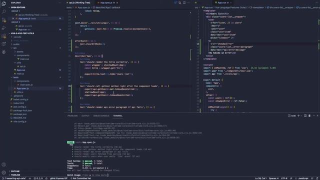 7. Aserciones con jest.fn() - Vue Test Utils con Vue 3 смотреть онлайн
