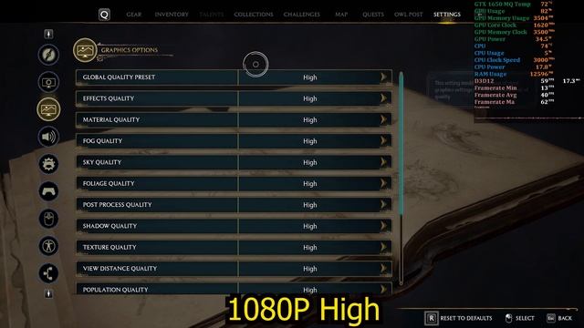 Hogwarts Legacy| All Settings Tested | MSI GF63| 1650 Max Q |16GB Ram | 9300H | Subscribe смотреть онлайн