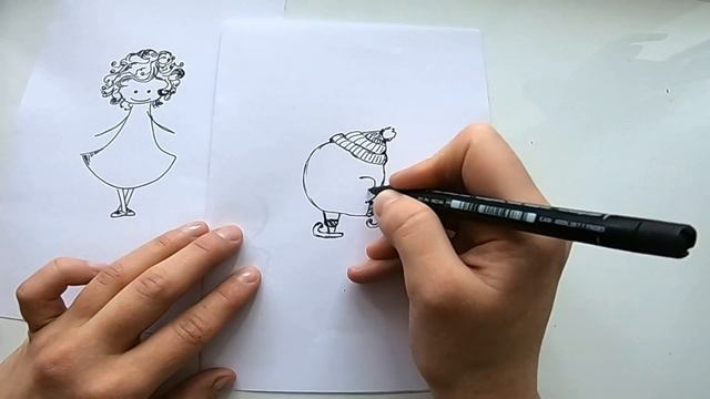 Рисуем маркером довольного кота смотреть онлайн