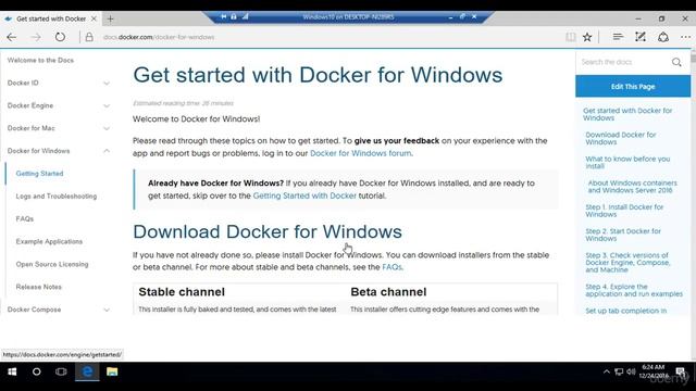 2 Installing and getting started with Docker for Windows смотреть онлайн