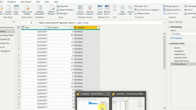 Power BI Tutorial for Beginner's | What is Append Query in Power BI in Hindi?|Part-7 смотреть онлайн