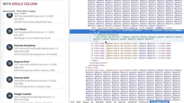 Angular2 Virtual Scroll by @rintoj смотреть онлайн