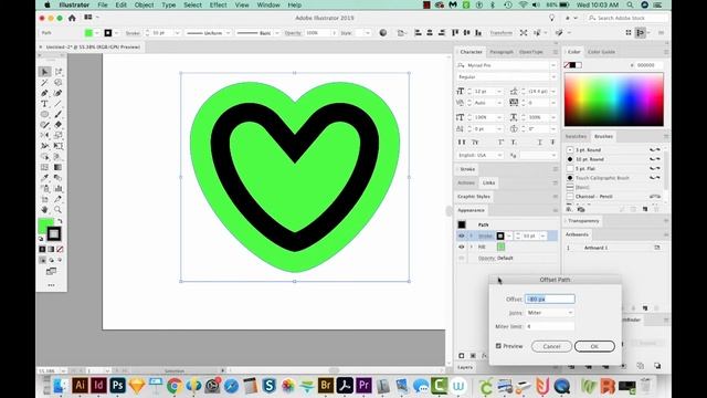 Making an Instagram Inspired Heart Shape In Adobe Illustrator смотреть онлайн