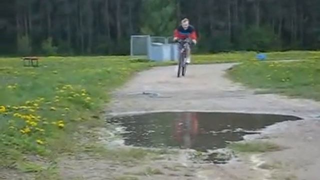 Сумасшедший стант экспромтом на озере