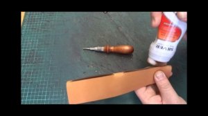 Мастер-класс по работе с кожей. Самый простой портмоне.  Leather simple wallet.