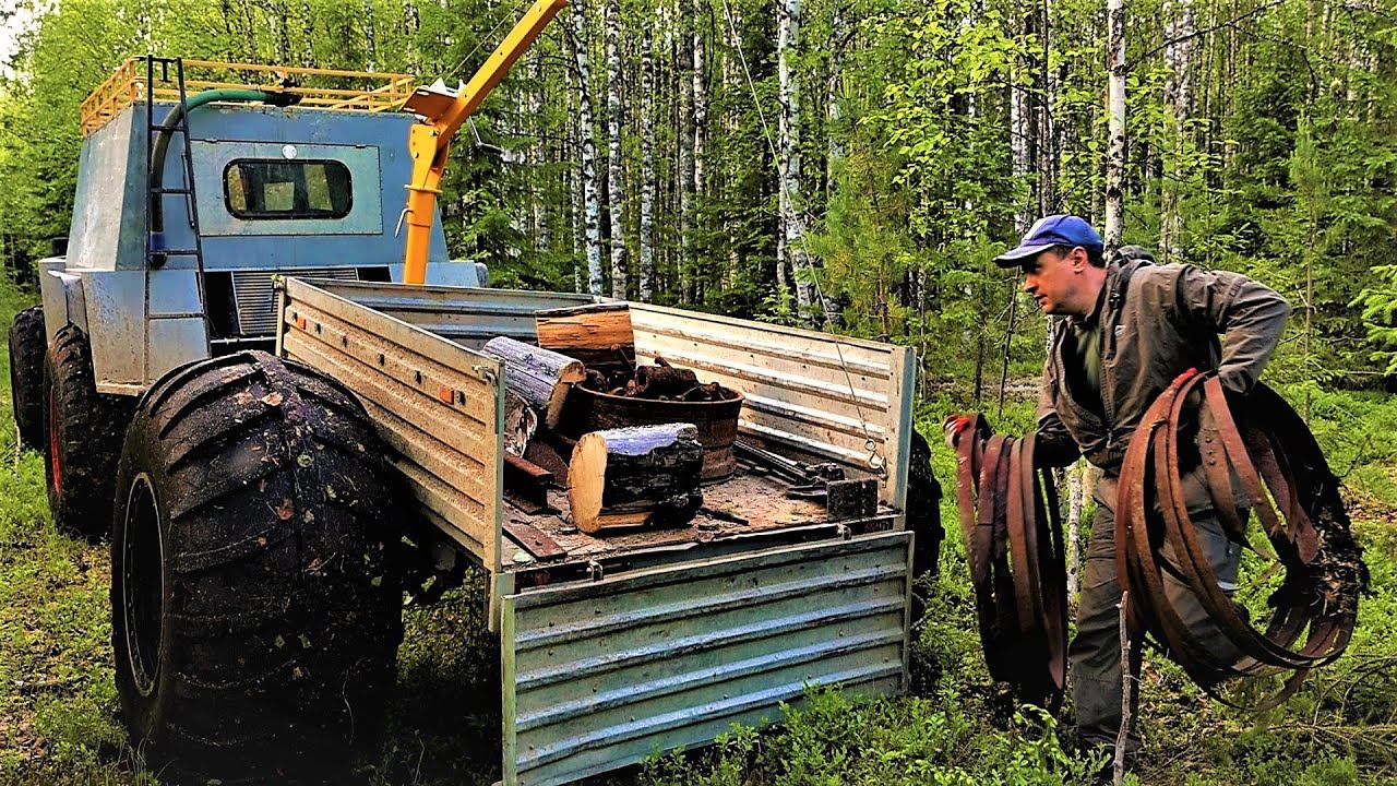 РИСКУЮ ЖИЗНЬЮ! "СТРАШНО" ВОДА БУРЛИТ! КУЗНЯ 1937 ГОДА! РЕЛЬСЫ 1955 года. НАШЕЛ ДОРОГУ, 1930Х ГОДОВ. смотреть онлайн