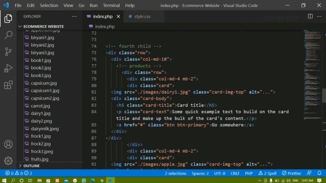 E-Commerce Website using PHP and MySQL || Displaying products and Sidenav || Part-6 смотреть онлайн