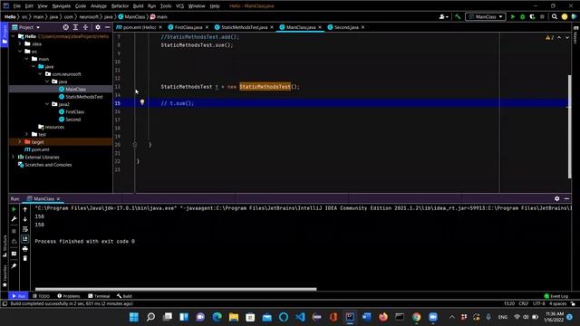 Java Class 2: Static ,Non Static and parameterized method in Java смотреть онлайн