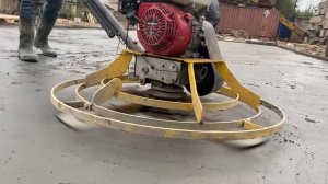 Как работает вертолет для бетона!