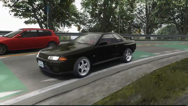 Nakazato overtakes Shingo on Tsubaki Line [Assetto Corsa] смотреть онлайн