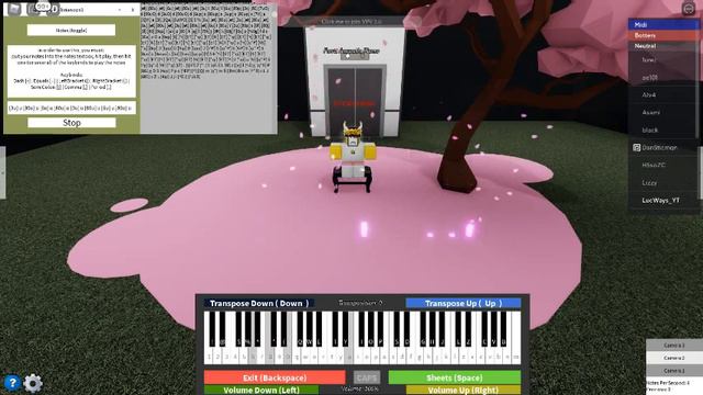 auto play Rush E (virtual piano) roblox.. смотреть онлайн