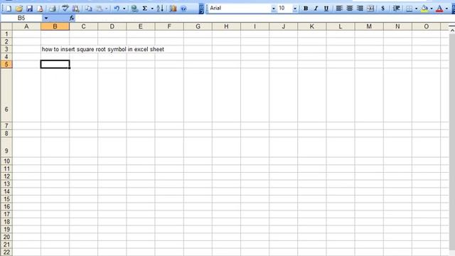 How to insert Square Root Symbol in MS Excel смотреть онлайн