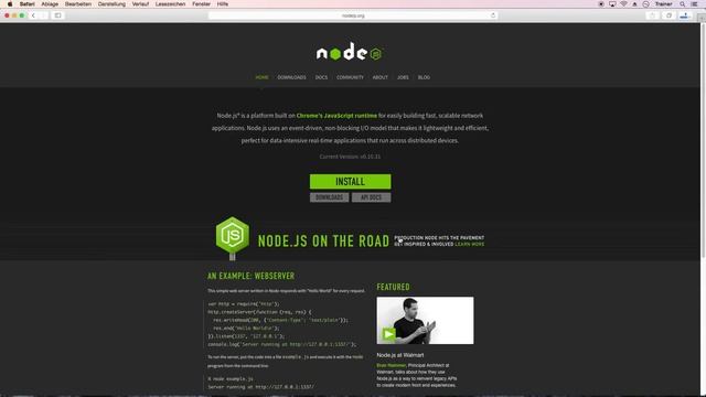 [NODEJS][#001] - Die Installation - [GERMAN] смотреть онлайн