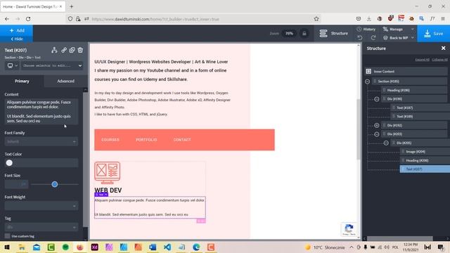 My Site Redesign in Oxygen Builder Part 3 - The About Me Section смотреть онлайн