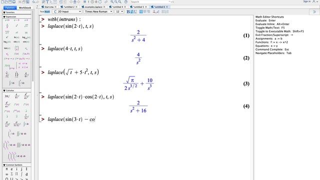 MAT 285 TEST 3 REVIEW PART 1 LAPLACE TRANSFORMS SOLUTIONS USING MAPLE смотреть онлайн