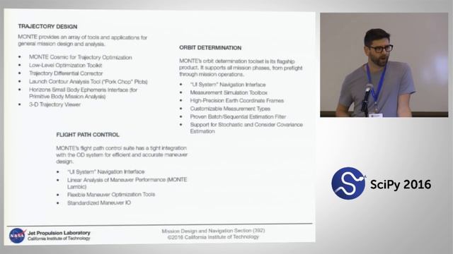 MONTE Python for Deep Space Navigation | SciPy 2016 | Jonathon Smith смотреть онлайн