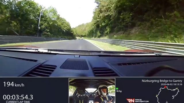 RN #1 Onboard Video Nürburgring Bridge To Gantry, Porsche GT3 RS, 07:48.781