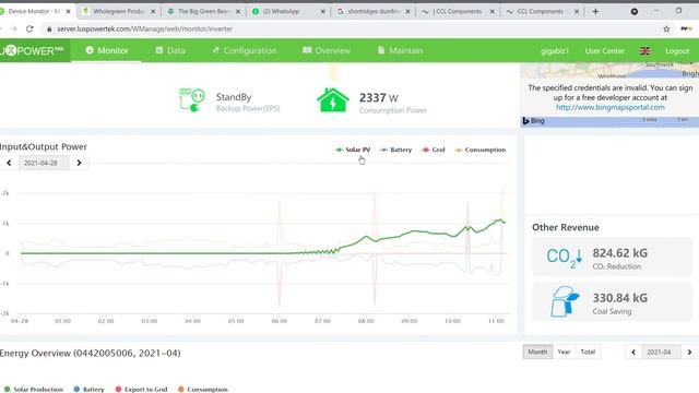 LUXPOWER Monitoring - Overview смотреть онлайн