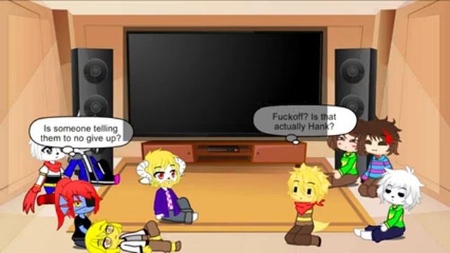 Undertale reacts to Hank vs Chara - Both endings смотреть онлайн