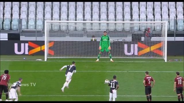 Не забитый пенальти Роналду в ворота Милана! смотреть онлайн