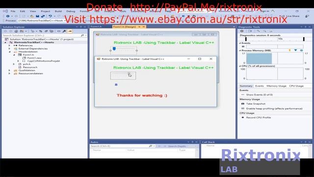 How to use track bar value label Visual C++ смотреть онлайн