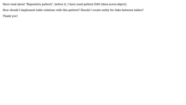 Software Engineering: Using pattern "Repository" for table relations смотреть онлайн