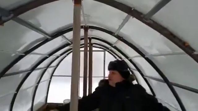 теплица из пластиковых труб,под снеговой нагрузкой. смотреть онлайн
