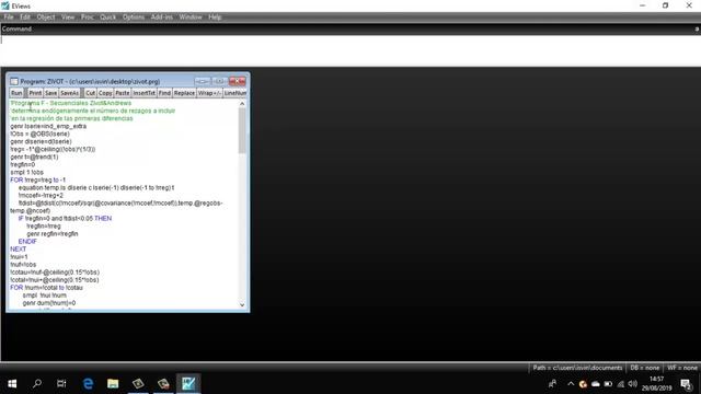 TEST ZIVOT en Eviews - QUIEBRE ESTRUCTURAL смотреть онлайн