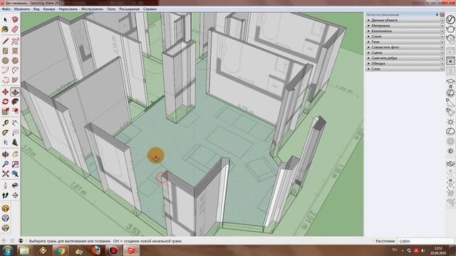 SketchUp: Как из 2D плана квартиры сделать 3D модель? смотреть онлайн