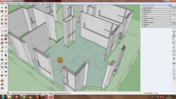 SketchUp: Как из 2D плана квартиры сделать 3D модель?