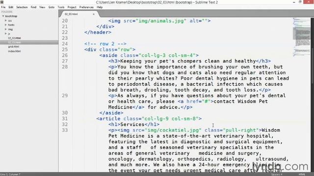 3 Adjusting column widths using offset смотреть онлайн