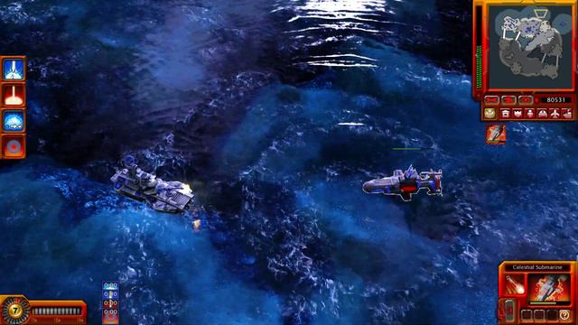 Red Alert 3 Mod-Eastern Loong: Celestial Submarine vs Assault Destroyer смотреть онлайн
