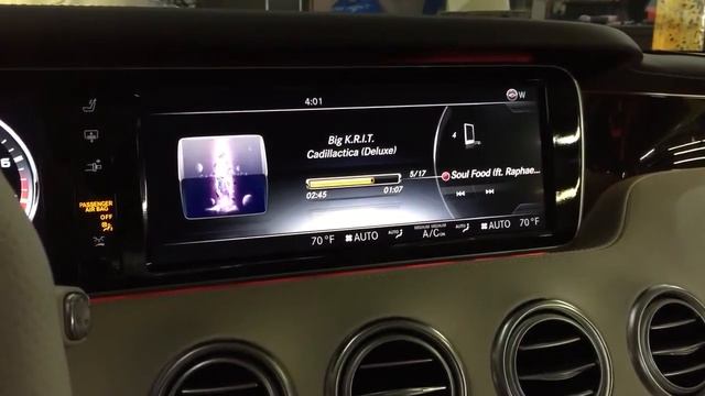 Mercedes Benz S63 Coupe dash display смотреть онлайн