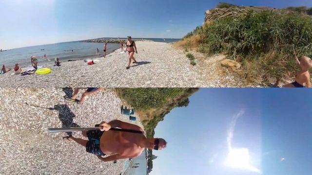 Поход на ж/б косу с пляжа 