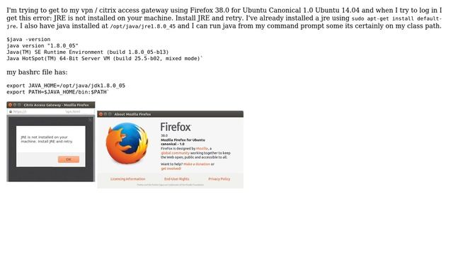 Ubuntu: jre not installed on firefox when using Citrix Access Gateway смотреть онлайн