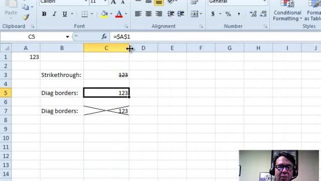 Excel - Conditional Diagonal Borders: Episode 1538 смотреть онлайн
