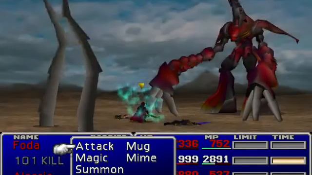 Final Fantasy VII - Ruby Weapon without pressing any buttons (Vincent Mug Glitch) смотреть онлайн
